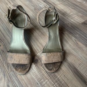 Cork sandal wedges
